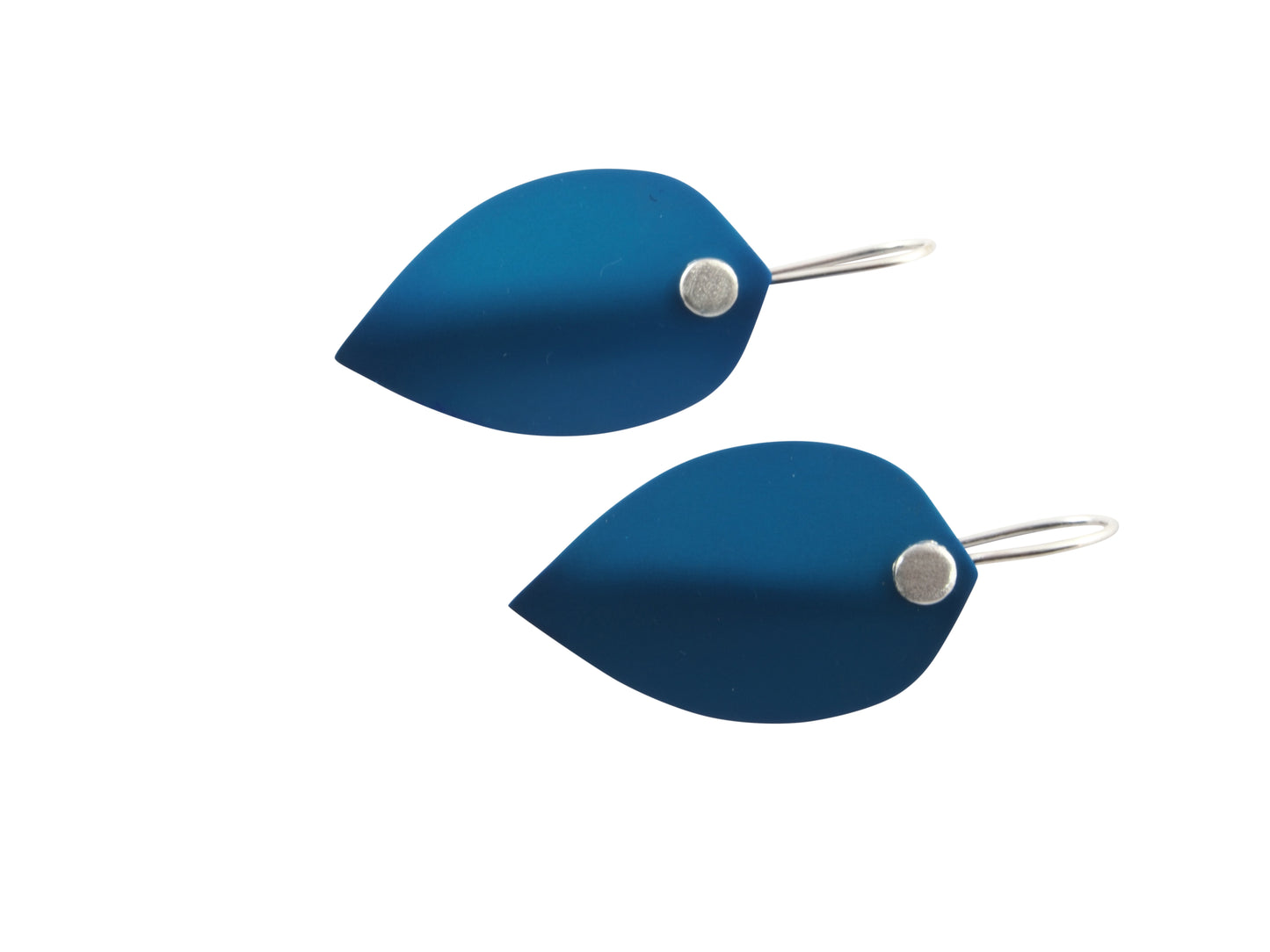 coloured leaf earrings