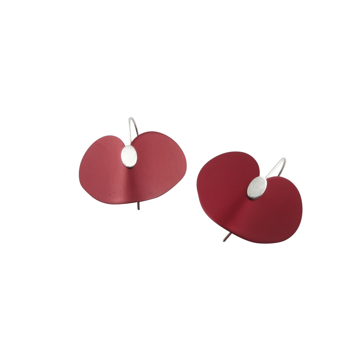 red native violet earrings by janine combes