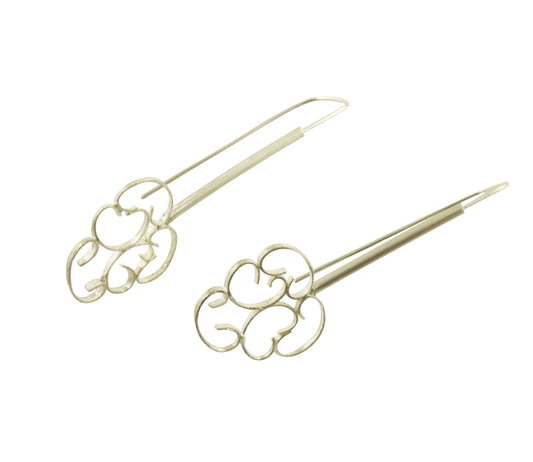 silver cloud earrings by janine combes 