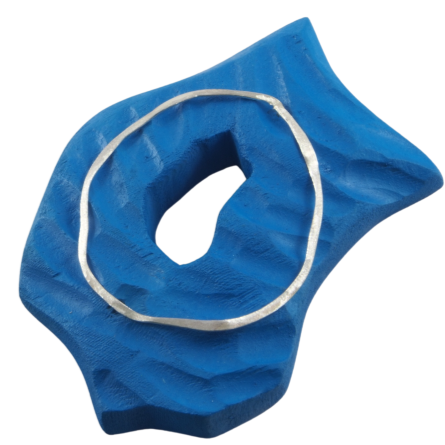 blue ripple brooch