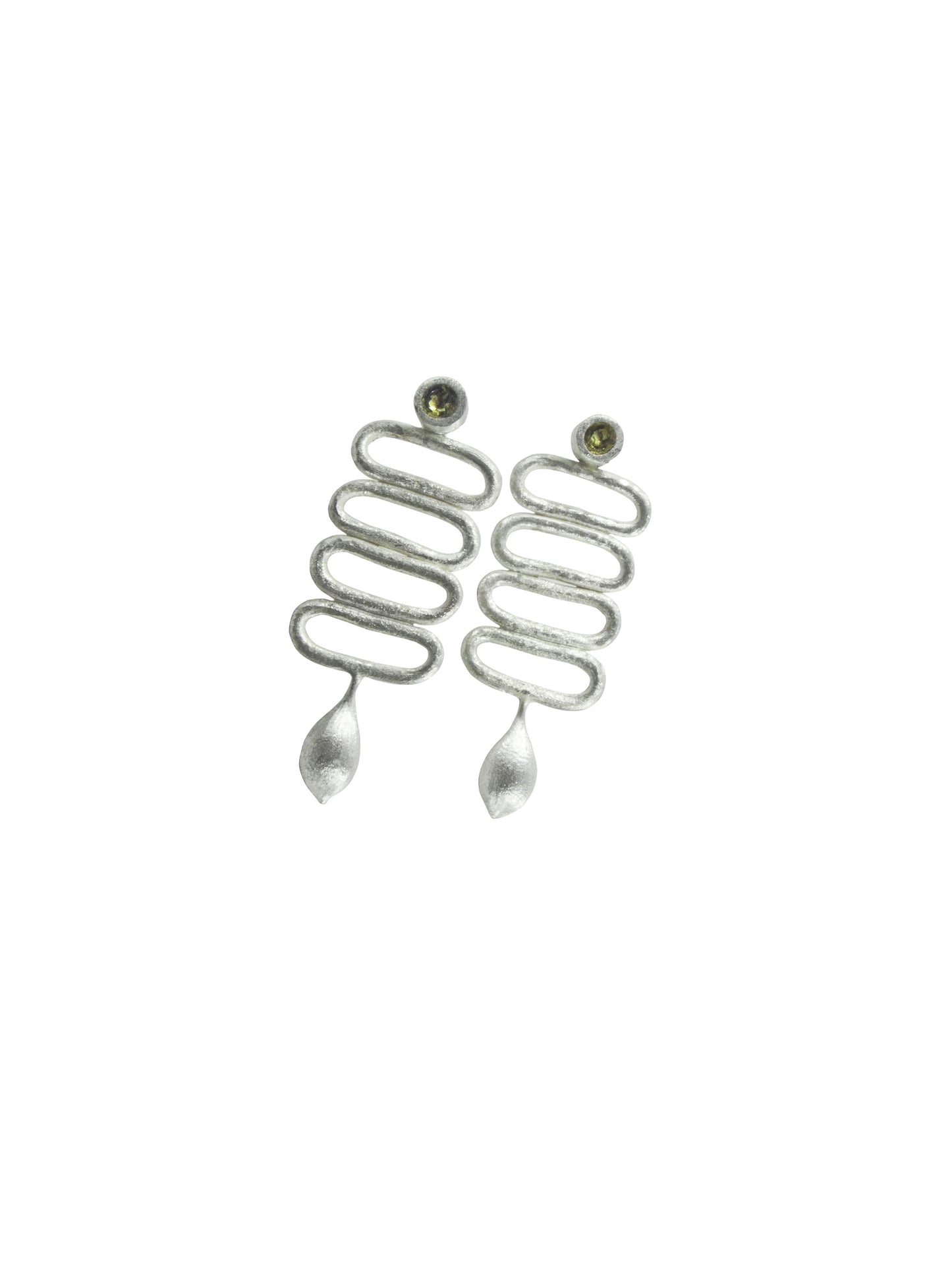 kelp swirl earrings by janine combes 
