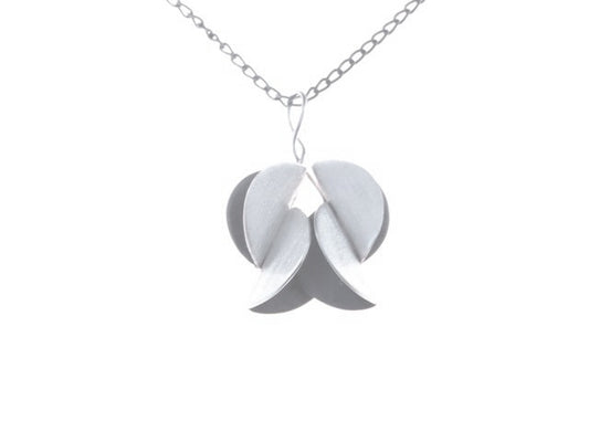 silver bell flower necklace by janine combes 