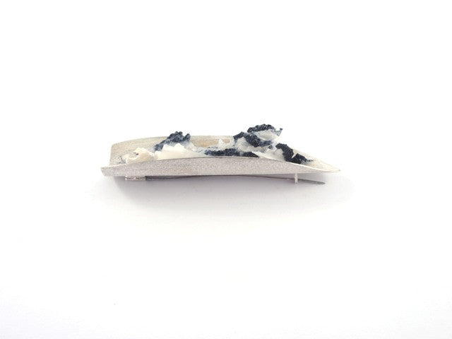white lichen brooch by janine combes 
