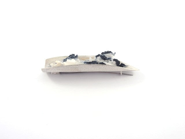 White lichen brooch